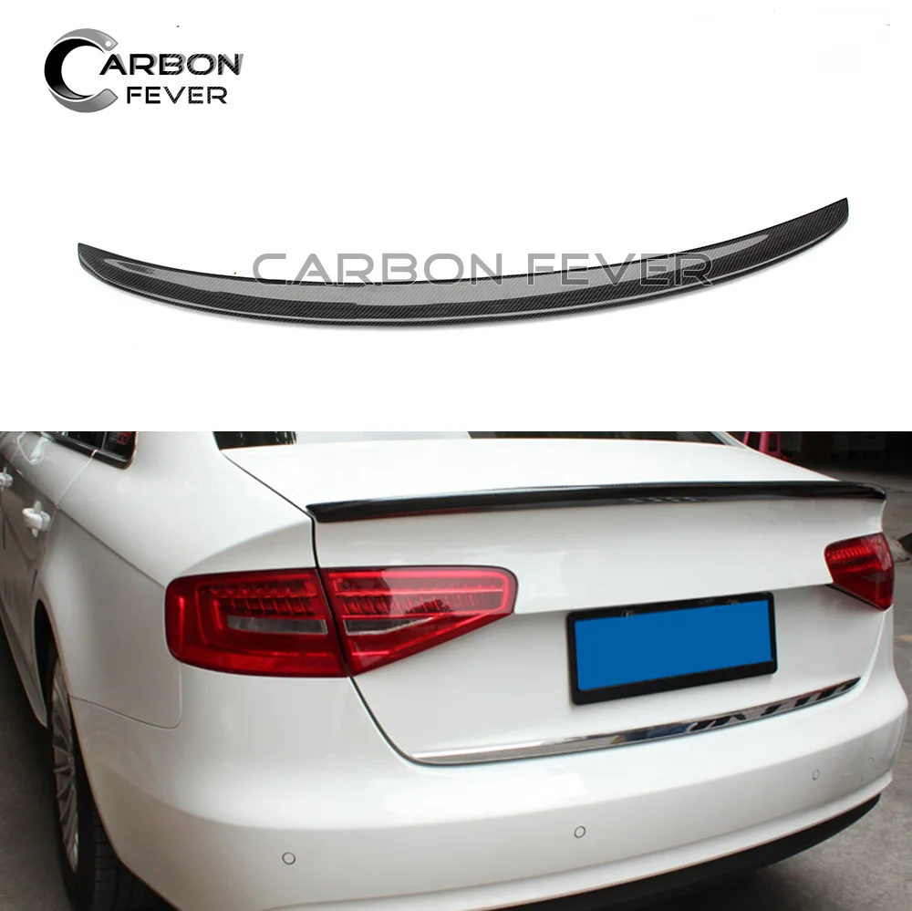 

CF Spoilers For Audi A4 B8.5 Carbon Spoiler Rear Trunk S4 Spoiler Carbon Fiber 4 - Door Sedan Wing 2013-2016