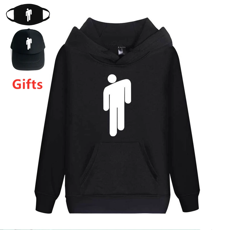 

Cap&Mask as gifts Billie Eilish hoodies men women boy girl sweatshirts hip hop Rapper DJ dancer streetwear hooded jacket coat