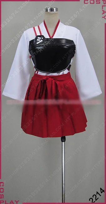 

Kantai Collection Shokaku Cosplay Costume Halloween Uniform Shirt+Skirt+Breastplate+Headband+Socks Custom-made