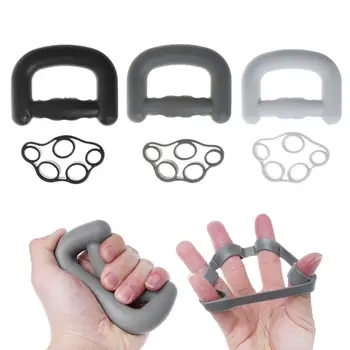 

2pcs Silicone Finger Trainer Ring Hand Grip Strengthener Exercise Gym Fitness 6.6lbs/8.8lbs/11lbs