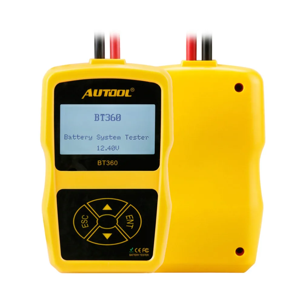 AUTOOL BT360 Автомобильный цифровой анализатор батареи 12 в автомобильный инструмент
