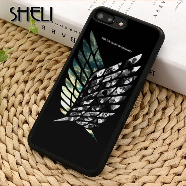 SHELI Shingeki no Kyojin Luxury Phone Case Cover For iPhone 5 6s 7 8 plus X XR XS max 11 Pro Samsung GalaxyS7edge S9 S10 |