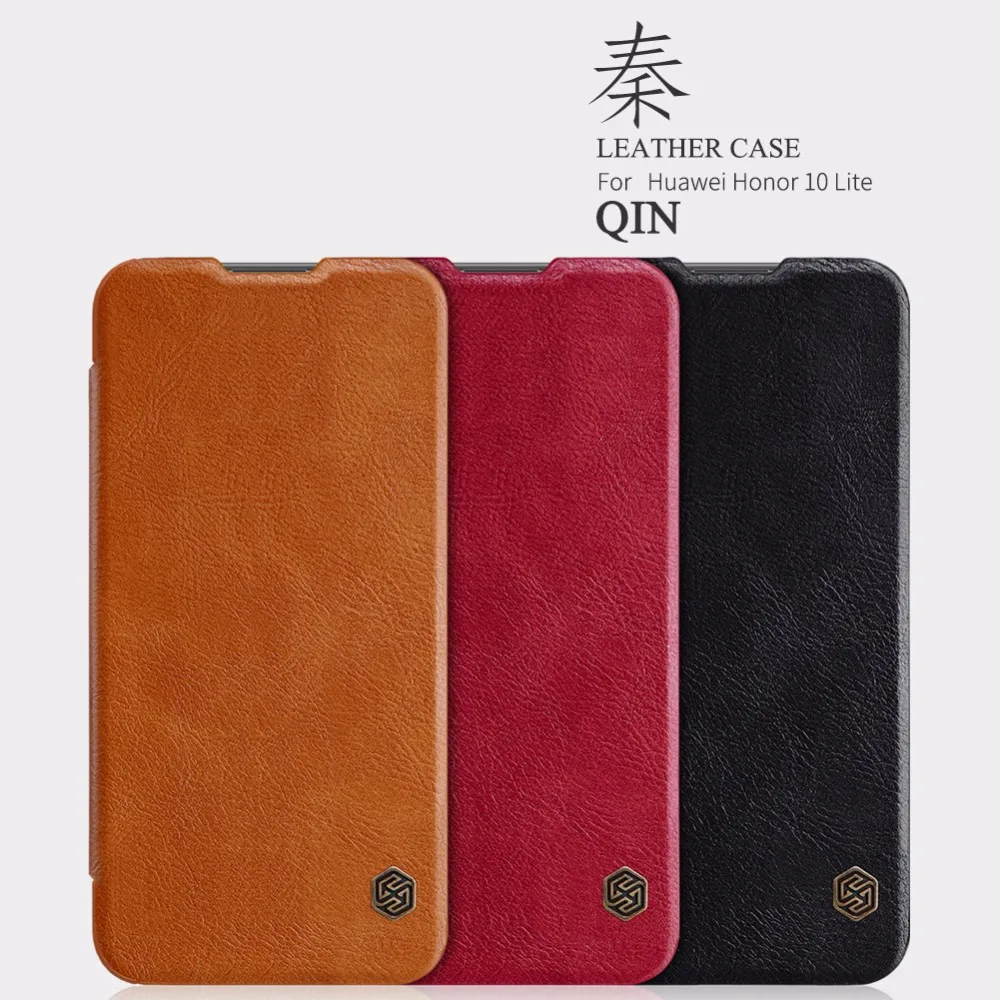 

leather case for Huawei Honor 10 Lite Nillkin QIN Protective flip Cover wallet Case for Huawei Honor 10 Lite