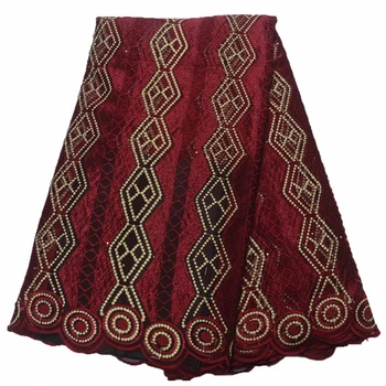 

african lace fabric 2019 high quality lace wine french net lace embroidery with stones african fabric for party