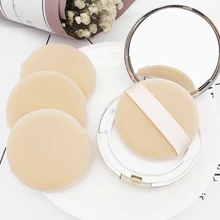 Спонж для макияжа, 5 шт., шерстяная ткань, мягкая, приятная для кожи, для лица, гладкая основа, пудра, косметический спонж, органические ватные диски