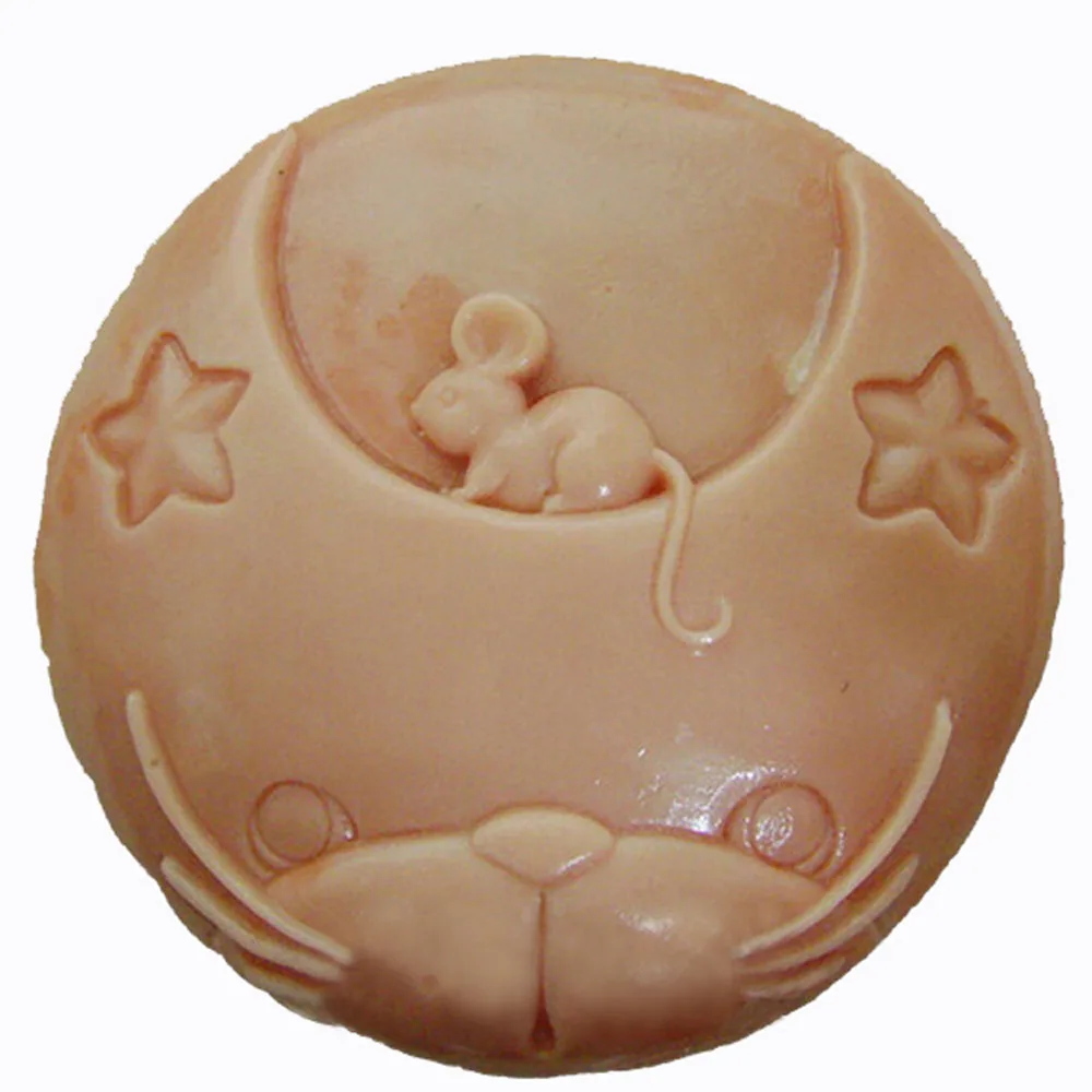 

Grainrain Cat and Mouse 90 - Silicone Soap mold Craft Molds DIY Handmade soap mould