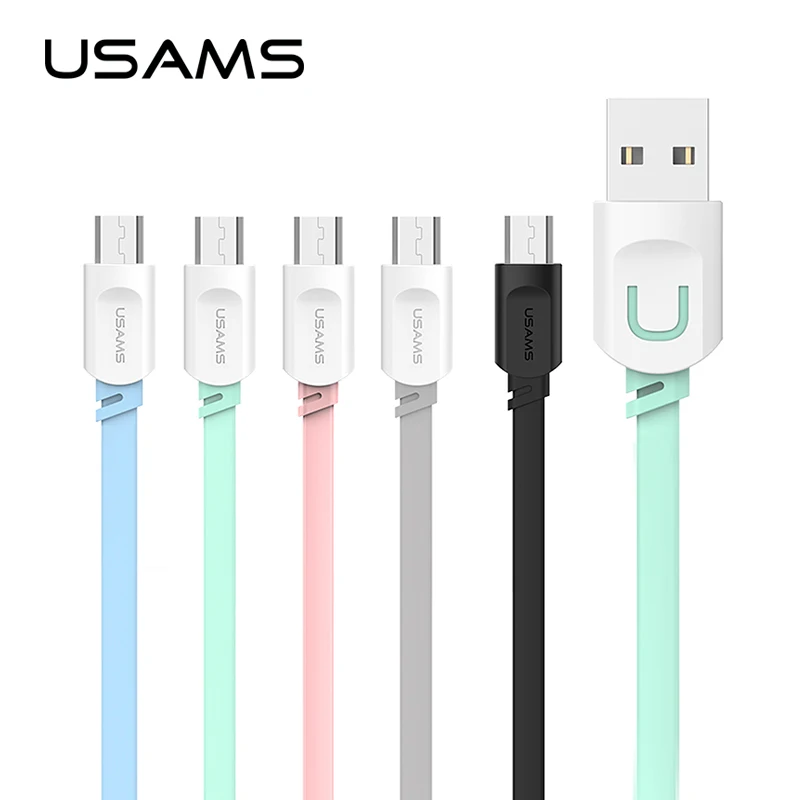 

USAMS Micro USB Cable 1M 0.25M Charging Mobile Phone Cables For Samsung Xiaomi HTC LG phone charging cable