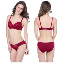 Сексуальный комплект кружевной бюстгальтер C чашки белье Push up сексуальный бюстгальтер+ трусики Комплект белья сбор бюстгальтер трусы плюс Размеры H122