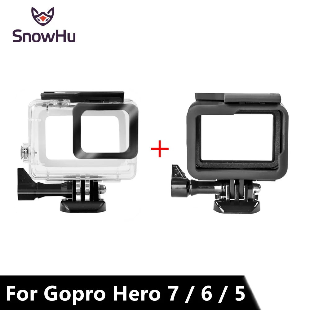 SnowHu для Gopro Hero 8 7 6 5 Аксессуары Водонепроницаемый защитный корпус чехол для дайвинга 45 м защитный для камеры Gopro Hero LD08