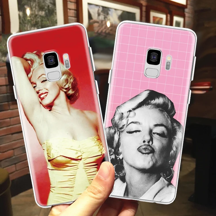 

Marilyn Monroe Case For TPU Samsung Galaxy A7 2018 A50 A20e A3 A5 A6 A8 A9 2016 2017 Note 5 8 9 A10 A30 Soft Beauty actress Case