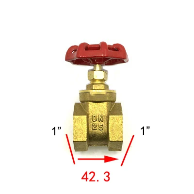 " BSP внутренняя резьба двухсторонний латунный задвижка для воды масла воздуха