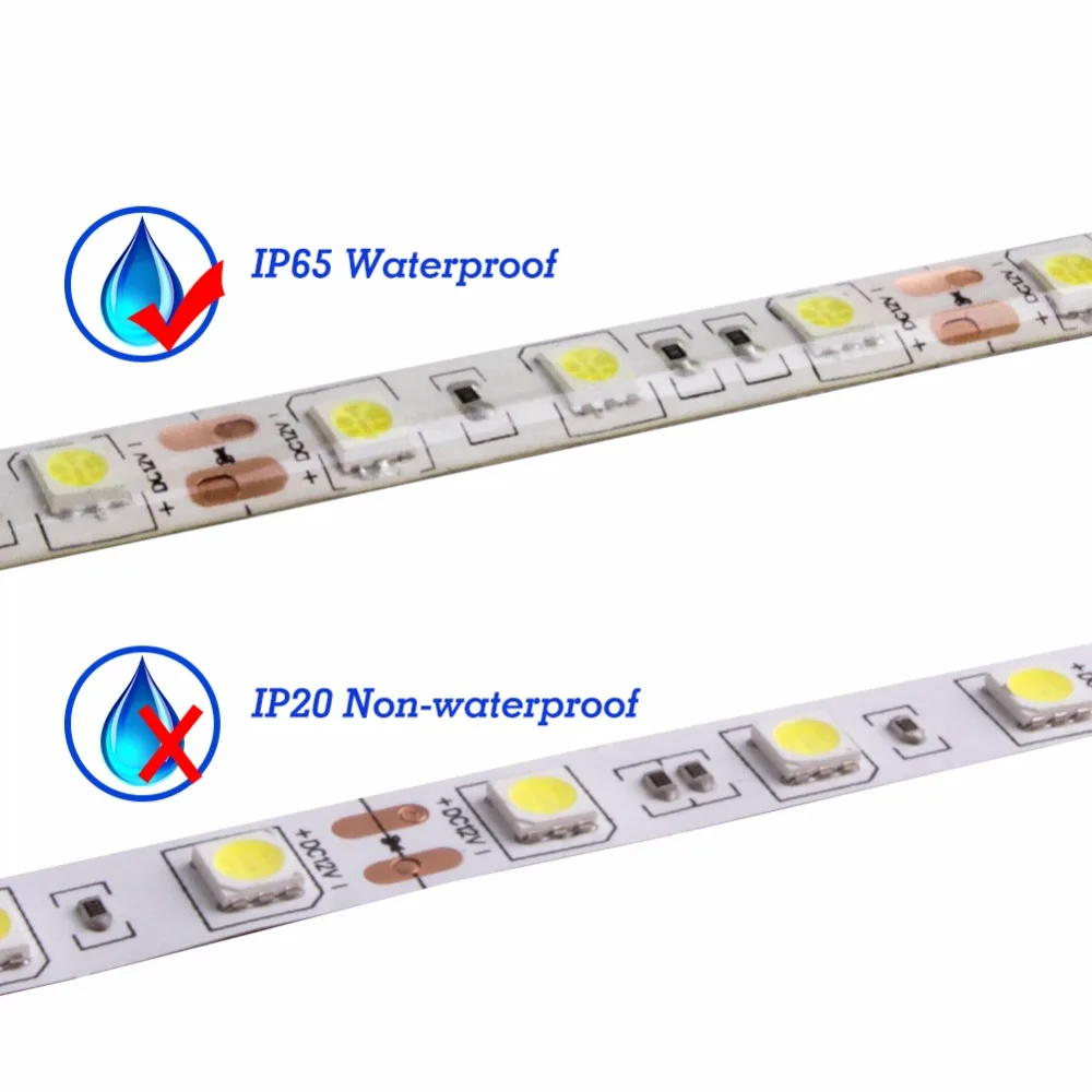 Светодиодная лента, светильник, гибкая Диодная лента, DC 12 В SMD 2835 5050 RGB 24Key 44Key, водонепроницаемый пульт дистанционного управления, 1 м, 2 м, 3M, 4M, 5 м, светильник ing