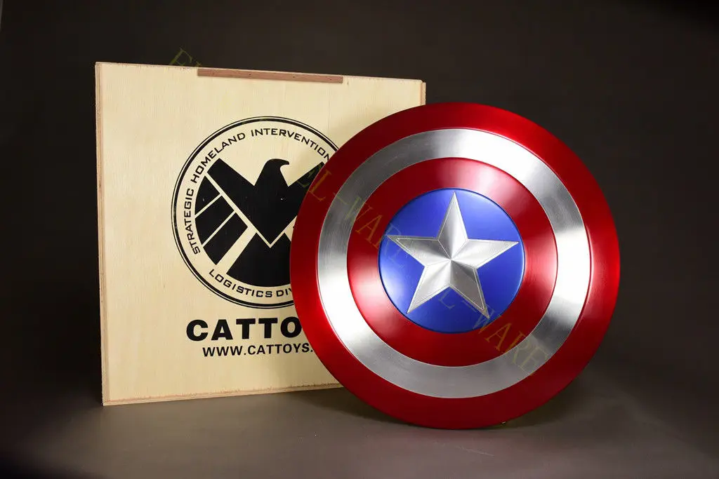 

Cattoys Captain America Shield 1/1 22" Perfect Metal Made Version Prop Diameter Anime Model Collection Gift With Original Box