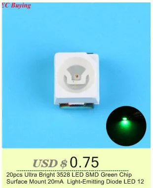 20 шт. ультра яркий 3528 светодиодный SMD RGB чип поверхностного монтажа светильник-светодиод светодиодный 1210 SMT шарик лампа светильник красочный