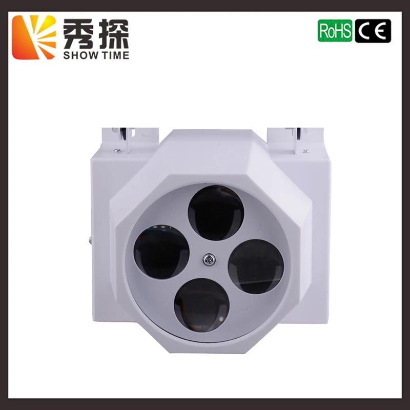 

Free shipping LED 4 eyes gobo stage effect light Professional for Performance Home entertainment/4 patterns moving head light