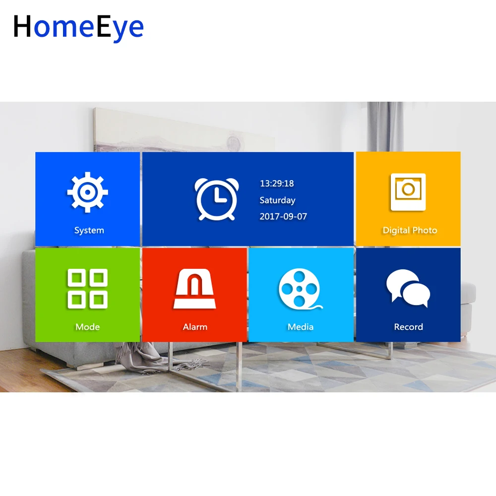 HomeEye 720P AHD Video Door Phone Video Intercom Home Access Control System Motion Detection Customize Ringtone DoorBell Speaker