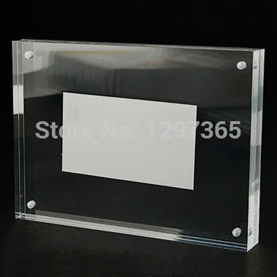 

2015 NEW 2 pcs/lot Photo Frame 8 inch 203x152mm Acrylic Clear Crystal Frame Home Decoration Creative Organic Glass Picture Frame