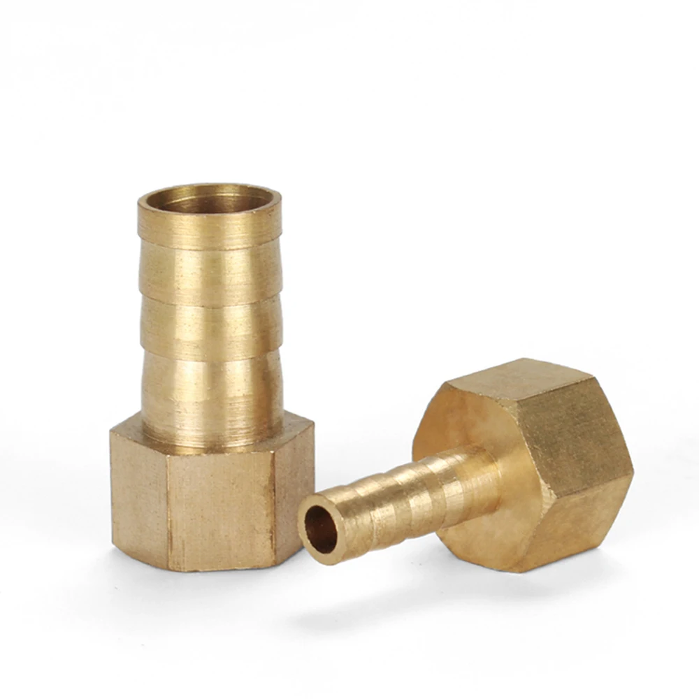 Brass Barbed Pneumatic Tracheal Joint Male Female Thread Fitting Connector Joint 