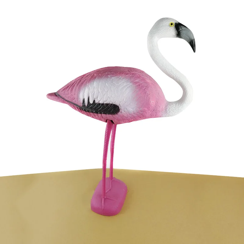 Pddhkk Realistic Pe Fake Falcon Bird Hunting Decoy Flamingo