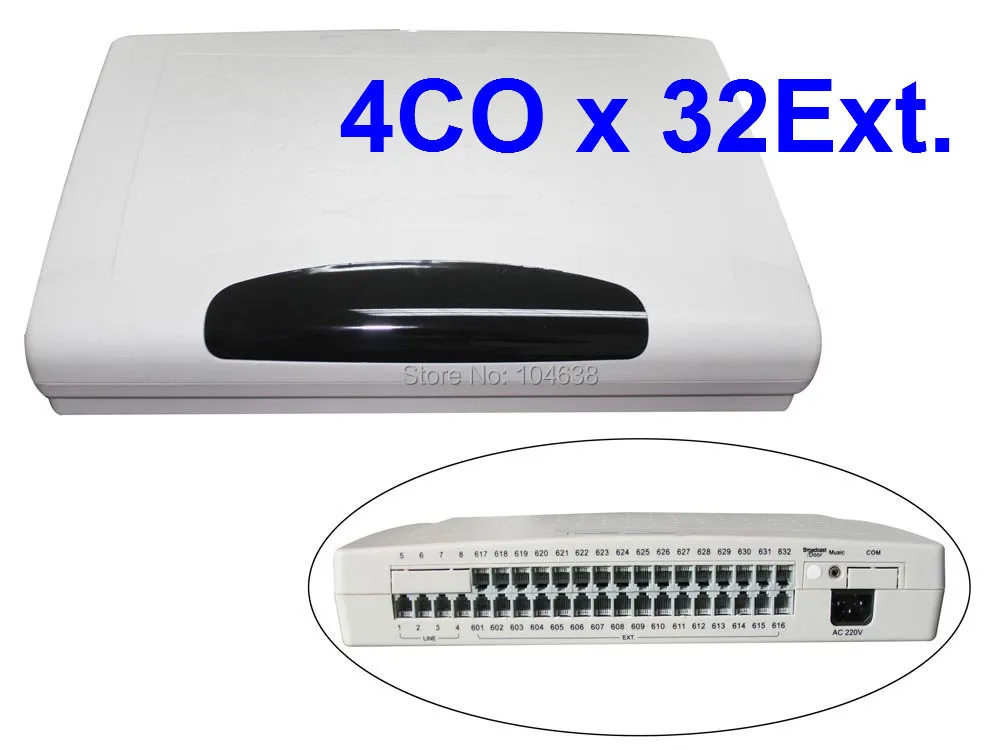 

Advanced phone PBX system CP432 (4 input lines and 32 output Extensions )