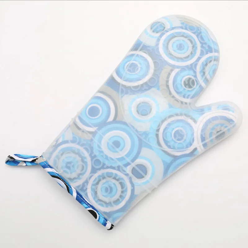Long Section Silicone Oven Mitt Non-slip Quality Oven Gloves Heat Resistant Gloves Designer 1pc