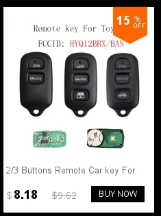 4 кнопки дистанционного ключа автомобиля DIY для Toyota Avalon 1998 1999 2000 2001 2002 2003 2004 HYQ12BBX Автозапуск ключ