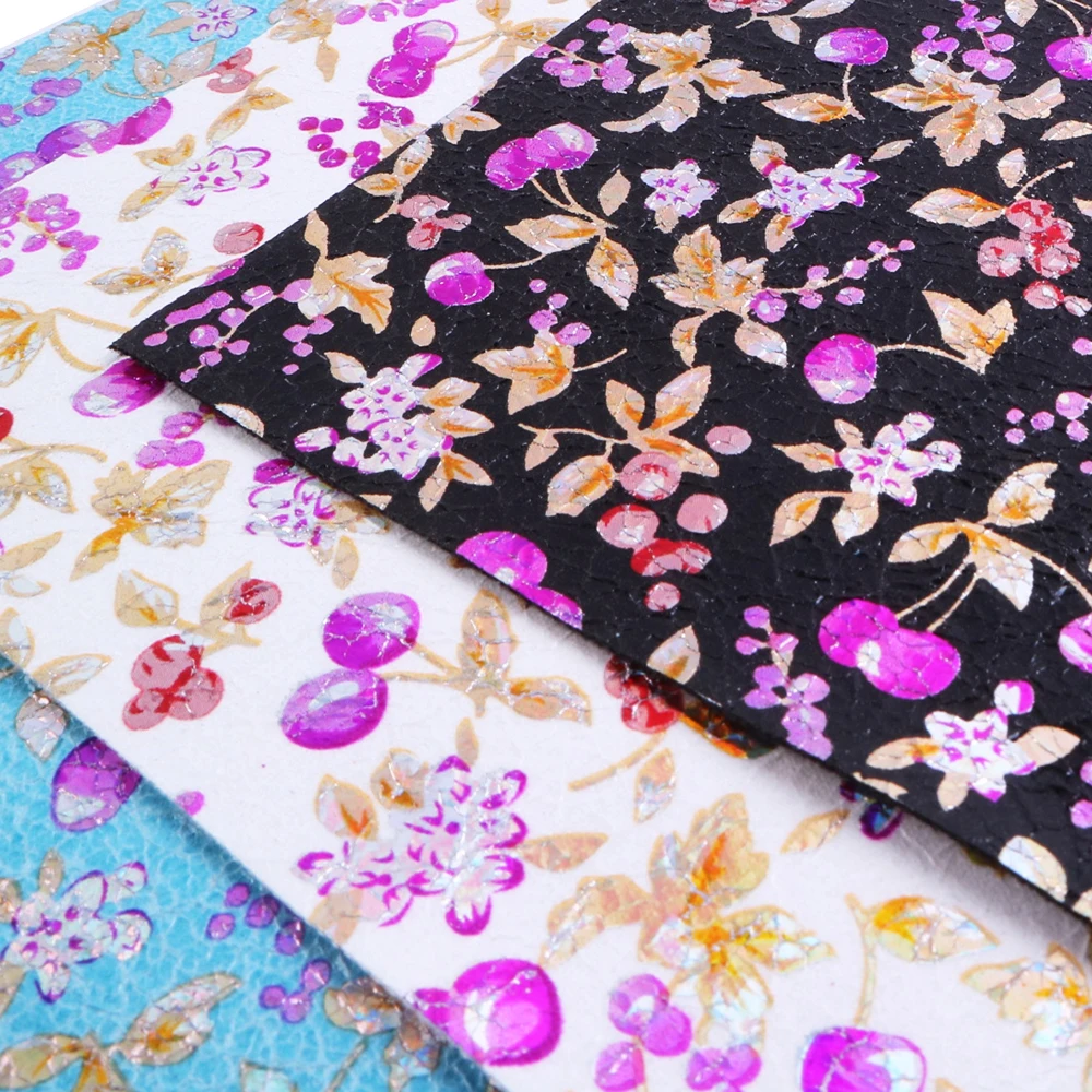 

David accessories 20*34cm flower faux artificial Synthetic leather fabric hair bow diy decoration crafts 1piece,1Yc4105