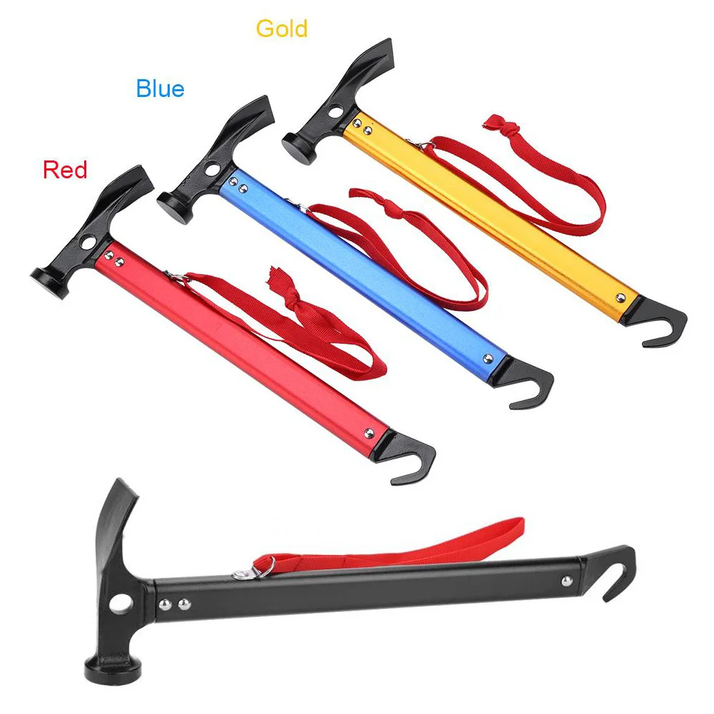 Ultralight Outdoor Tent Nail Hammer Multifunction Camping Tent Peg Nail