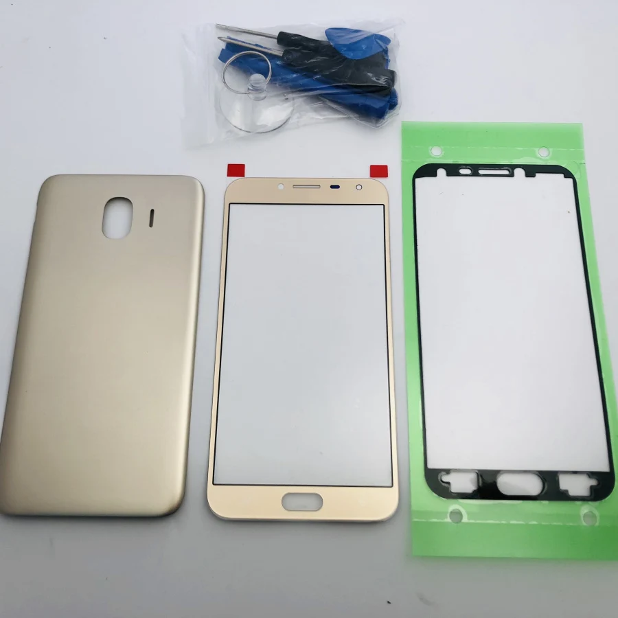 

Battery Cover Rear Door Housing + LCD Front Touch Screen Glass Outer Lens For Samsung Galaxy J4 2018 SM-J400F J400 J400F