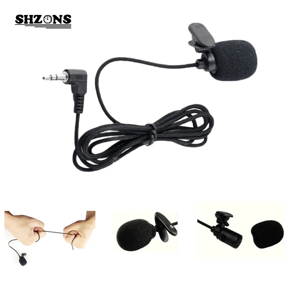 3.5mm Mini Wired Headset Microphone Tie Clip Mic for Lectures Teaching
