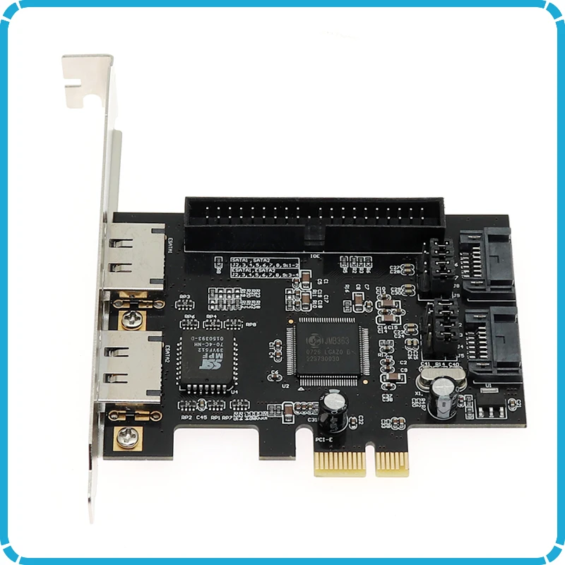 Комбинированная 2 порта SATA 2,0+ IDE+ 2 порта eSATA PCI-e PCI express RAID контроллер карта IDE SATA PCI express плата расширения