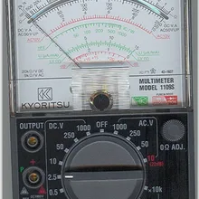 KYORITSU 1109S аналоговый мультиметр с зажимом чехол DC 0,1/0,5/2,5/10/50/250/1000 V AC 10/50/250/1000V