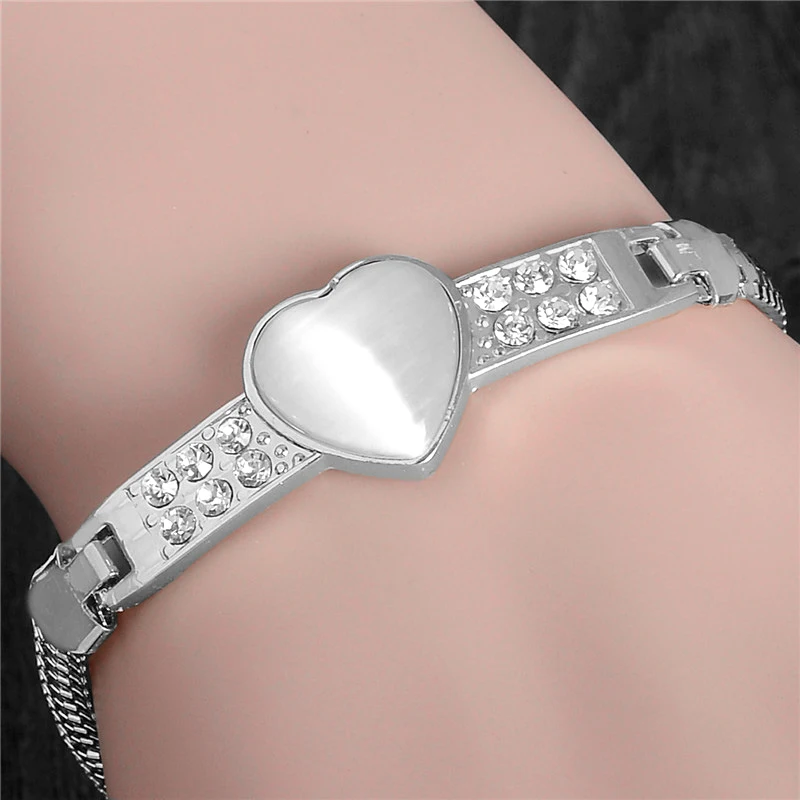 

MISANANRYNE Fashion Jewelry Gold Color Austrian Crystal Attractive Heart Heart Stone Fashion Bracelets