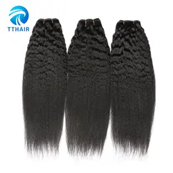 TTHAIR бразильский странный прямые дешевые расширения черный Цвет non-реми ткань 3 человека пучки волос 1B волос