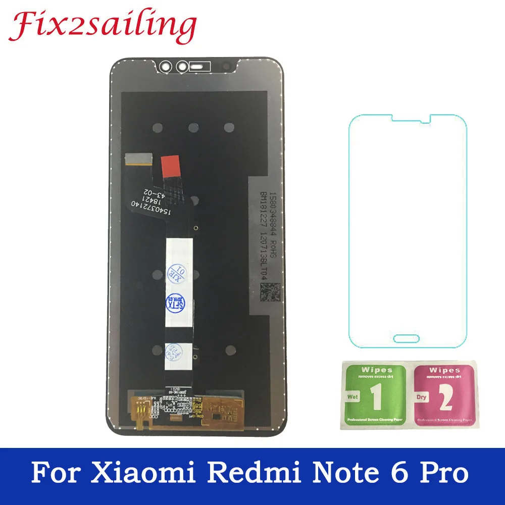 

100% Tested Working LCD for Xiaomi Redmi Note 6 Pro LCD Display Touch Screen Digitizer LCD For Redmi Note6 Pro Display