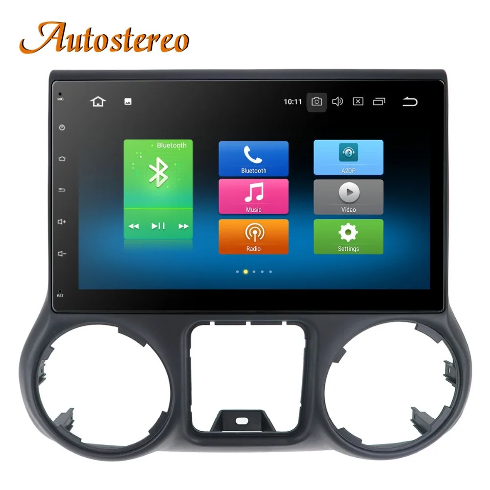 Excellent Android 8 Car DVD Player GPS navigation For Jeep grand wrangler 2011+ headunit multimedia player radio tape recorder head unit 4