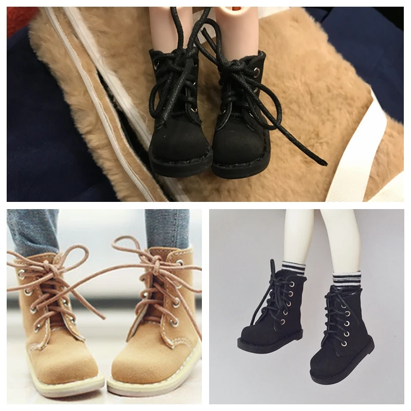 1 пара крутая обувь короткие ботинки мартинсы для кукол 1/6 BJD 4 5 см аксессуары