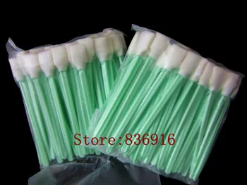 

100 pcs Green Plastic Foam cleaning swaps swab