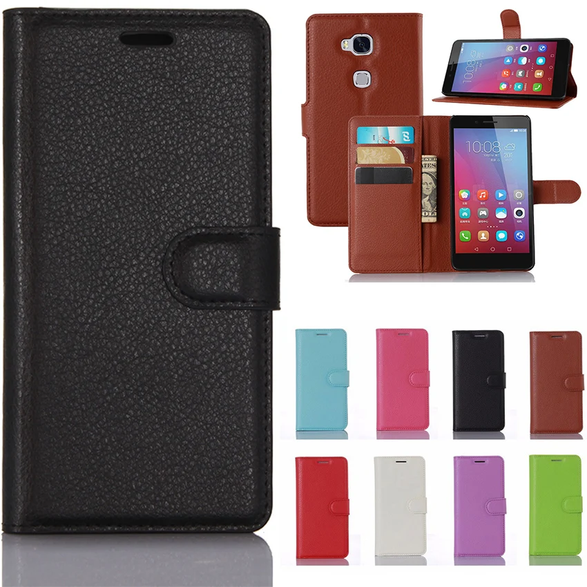

Honor 5x Smartphone Case Leather Flip Back Cover For Huawei Honor 5x GR5 KIW-L21 KII-L22 KII-L05 Business Wallet Phone Bag Case