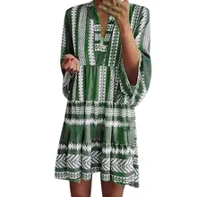 ISHOWTIENDA бохо платье сарафаны женские летние платья Леди Богемия Цветочный Принт Бохо Сарафан vestidos de fiesta de noche# g4