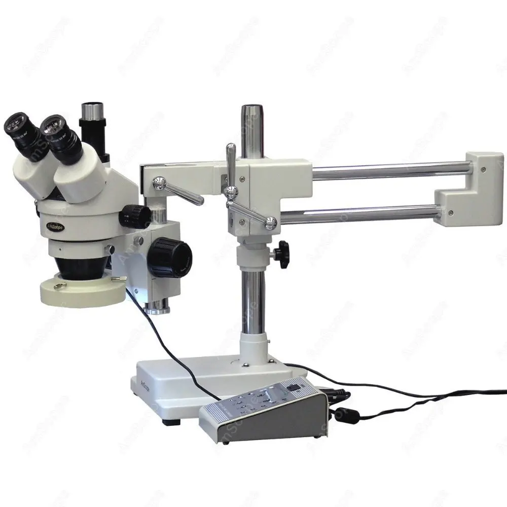 Тринокуляр стерео микроскоп поставка AmScope 3.5X 90X тринокуляр с 8 часового пояса на
