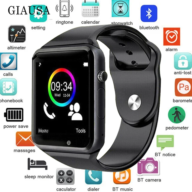  Smartwatch A1 for Android phones Support SIM TF card Call smart watch x6 Receive information Photog - 33056830555