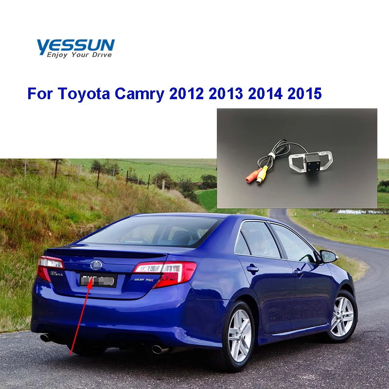 Камера заднего вида Yessun для Toyota Camry 2012 2013 2014 2015 2016 Fortuner ~ 2018 HD CCD камера ночного
