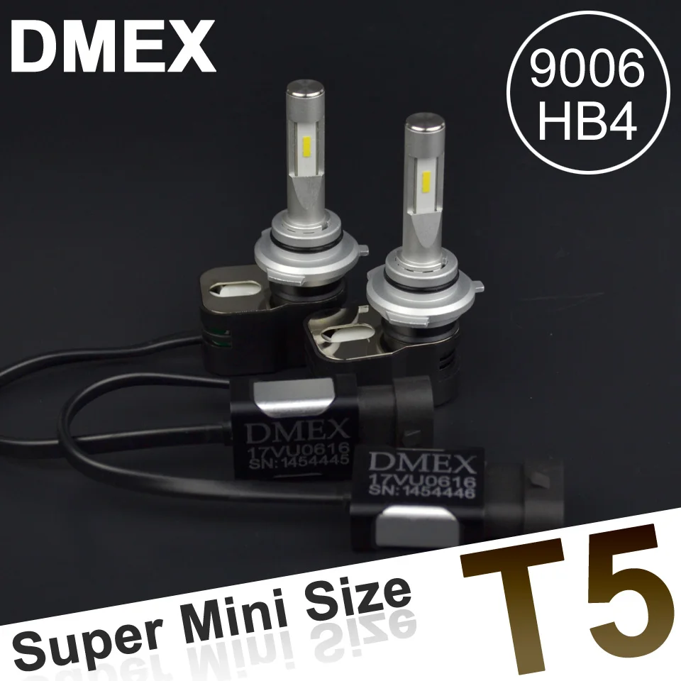 DMEX 1 комплект светодиодный светильник CSP Chip 60 Вт 8400LM T5 H4 9003 HB2 Hi Lo Beam 6000K авто лампы|led