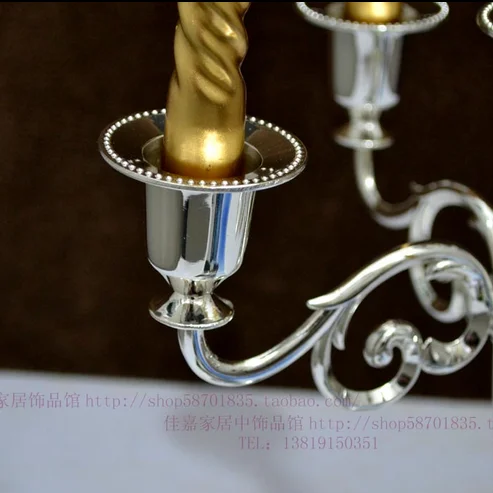 Настольные декоративные серебряные подсвечники прочные ветви подсвечник Свадебные подсвечники канделябры