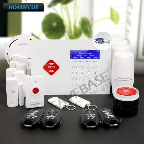 

HOMSECUR GSM RFID Burglar Alarm System App Controlled with IOS/Android APP+Panic Button+Shipping from Russia