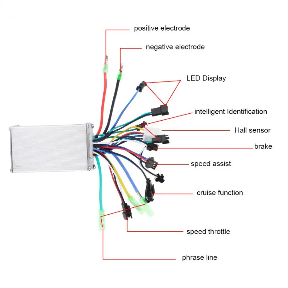 Top 24V 36V 48V 250/350W Electric Bicycle Scooter Brushless Controller with LED Display Panel E-bike Accessories 3 Top 24V 36V 48V 250/350W Electric Bicycle Scooter Brushless Controller with LED Display Panel E-bike Accessories 3