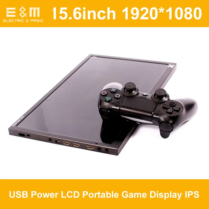 E &amp M 15 6 дюймов 1920*1080 экран 2ms USB Power LCD Портативный игровой дисплей IPS HDMI VGA AV