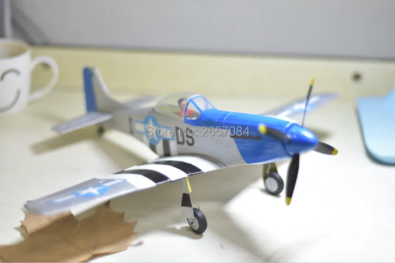 mini RC Plane Laser Cut Balsa Wood Airplane Kit P51 P-51 Model Building Kit free shipping
