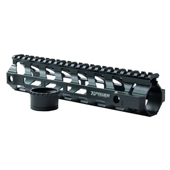 Free Floating Rail System 9 M Lok Hole Lightweight Handguard Forend Airsoft  M4 AEG with Barrel Nut